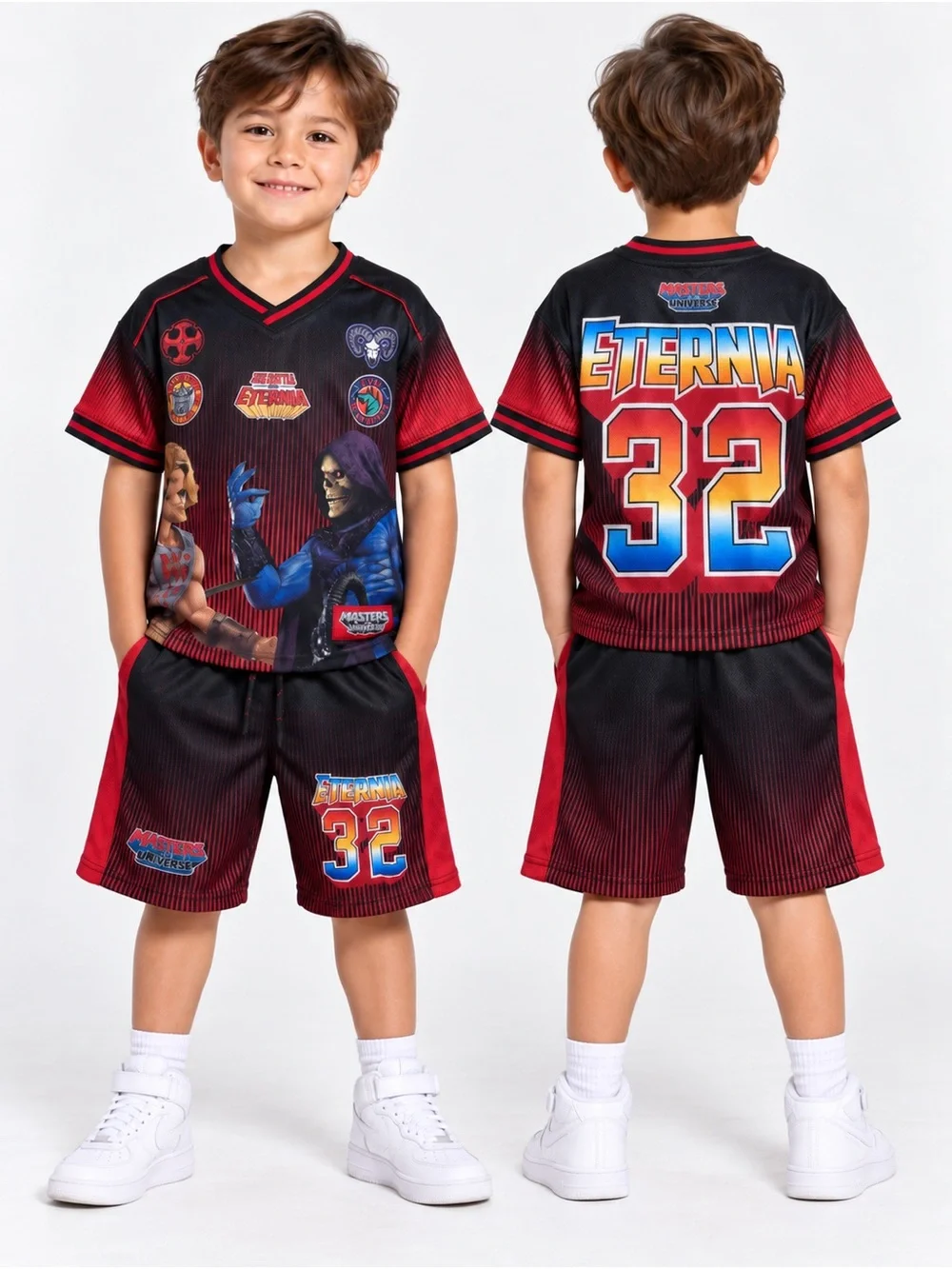 NWT Masters of the Universe Boys XS 4/5 He-Man Skeletor 2PC Outfit Set